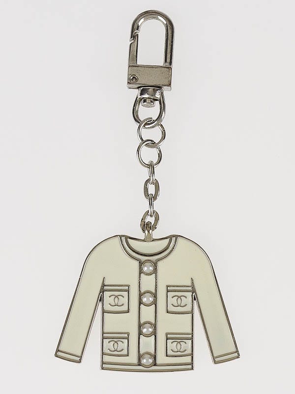 Chanel Pearl Enamel Blazer Jacket Key Holder - Yoogi's Closet