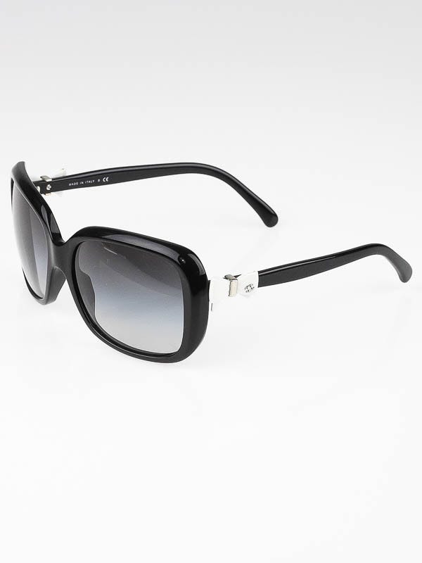 Chanel Black Frame Bow Sunglasses-5171