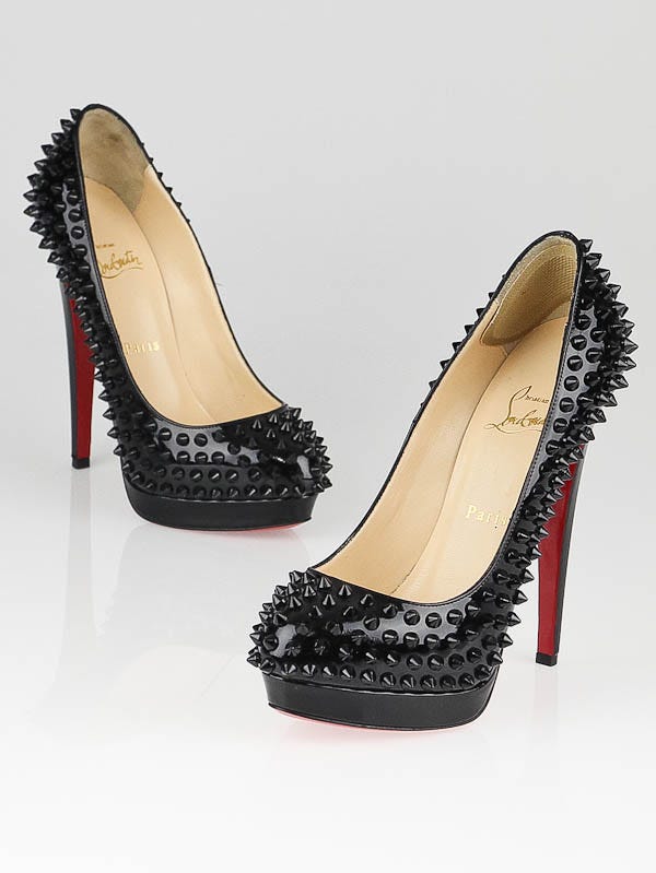 Christian Louboutin, White platform spike pumps - Unique Designer