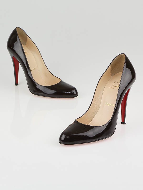 Christian Louboutin Chocolate Brown Patent Leather Decollete 868 Pumps Size 8.5/39