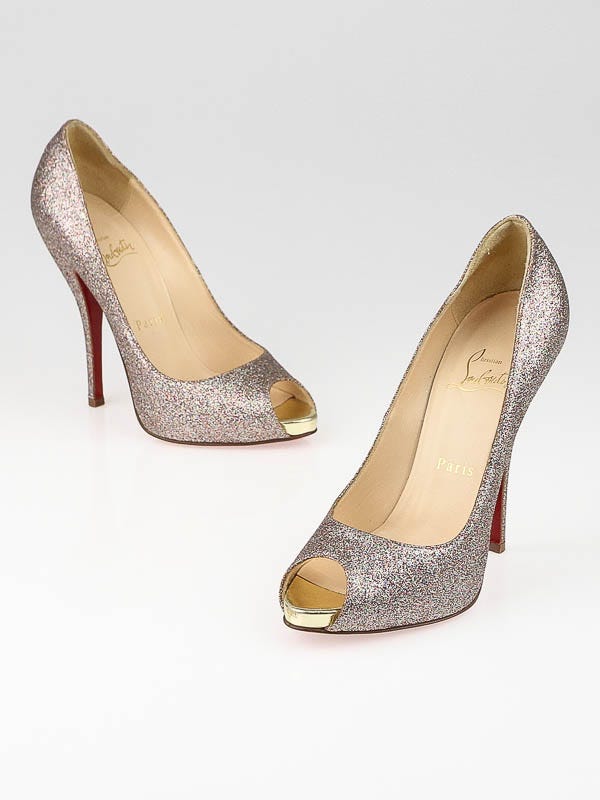 Christian Louboutin Transparent/Yellow Metrisandal 100