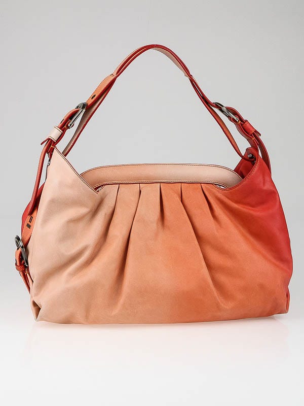 Fendi Salmon Ombre Leather Borsa Doctor Hobo Bag 8BR579 | Yoogi's