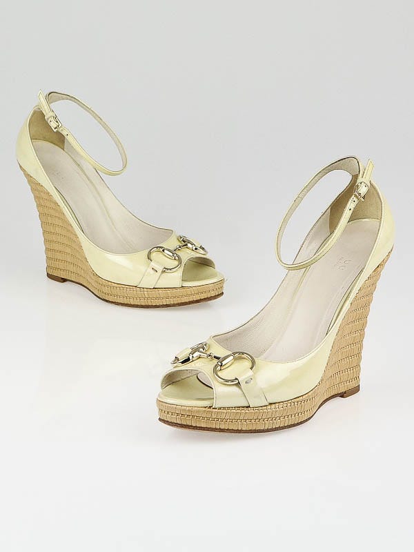 Gucci store horsebit wedges