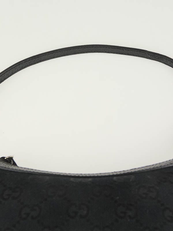 Gucci GG Canvas Web Pochette - Black Mini Bags, Handbags - GUC1365826