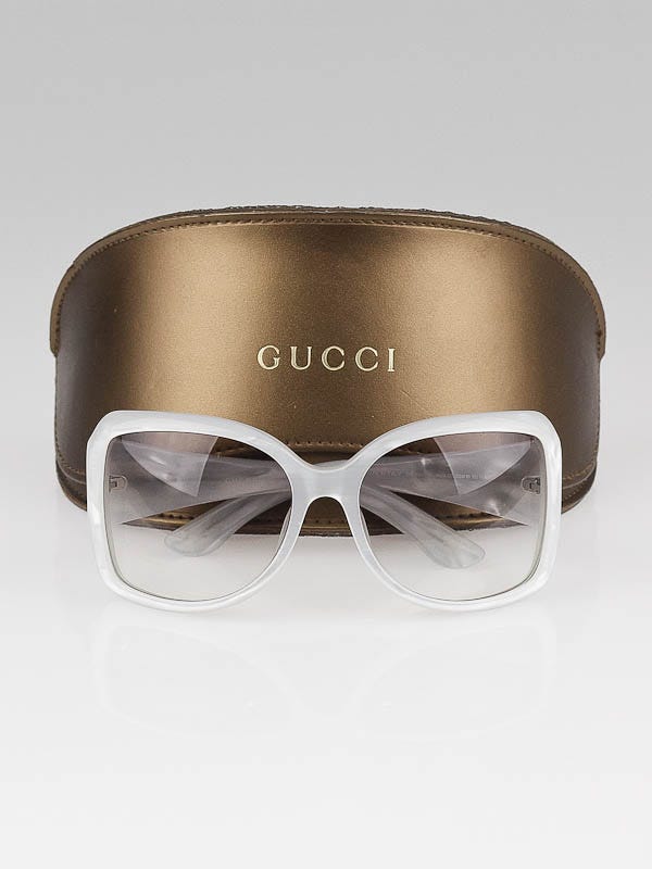 グッチ GUCCI GG Sunglasses 2965 サングラス Gucci White Frame GG Logo Sunglasses-GG/2965-S | Yoogi's Closet