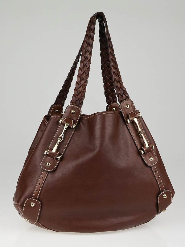 Gucci Brown Leather Pelham Medium Shoulder Bag
