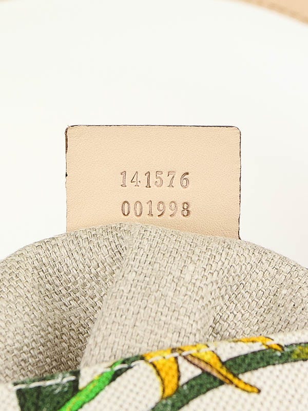 Gucci Botanical Floral Canvas Mini Piston Shoulder Bag