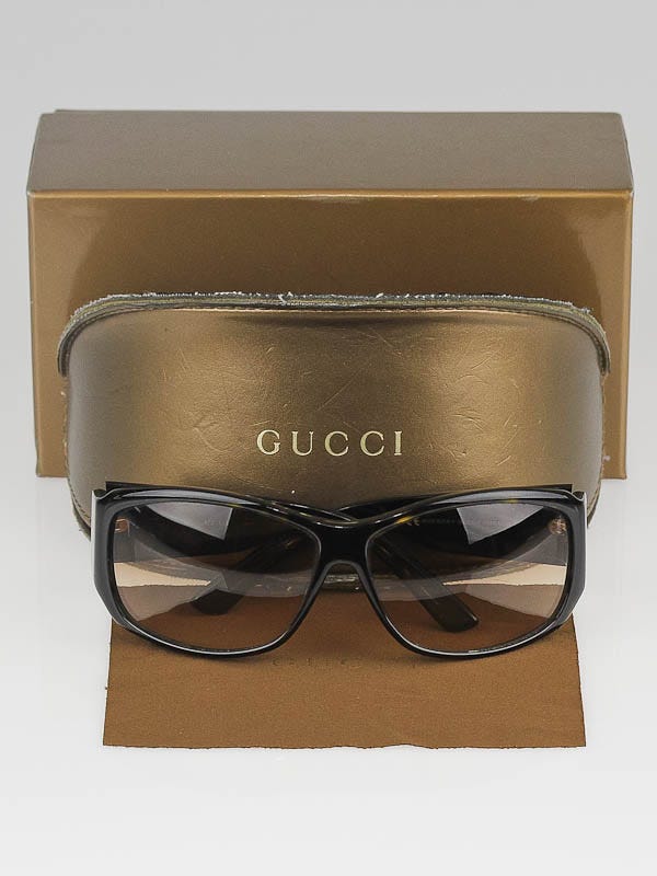 Gucci Brown Tortoise Shell Gradient Tint GG Sunglasses-2592  display picture 3