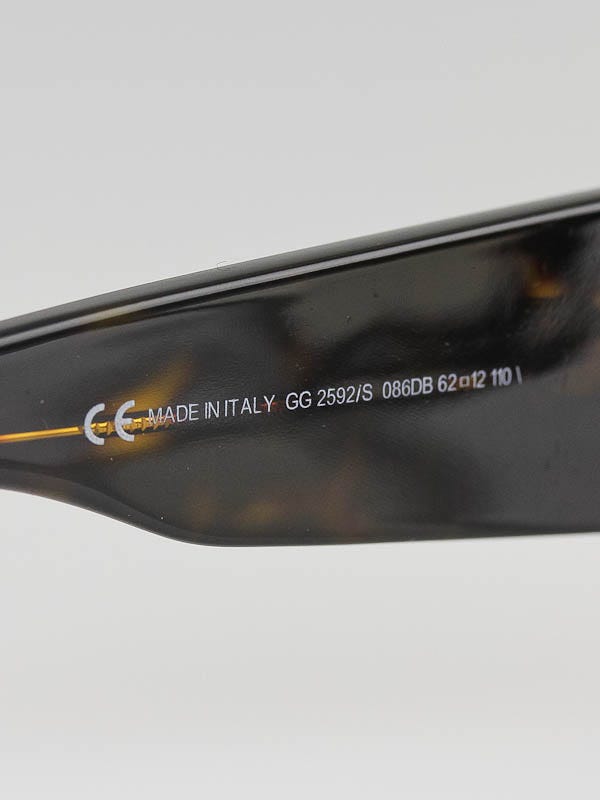 Gucci Brown Tortoise Shell Gradient Tint GG Sunglasses-2592  display picture 1