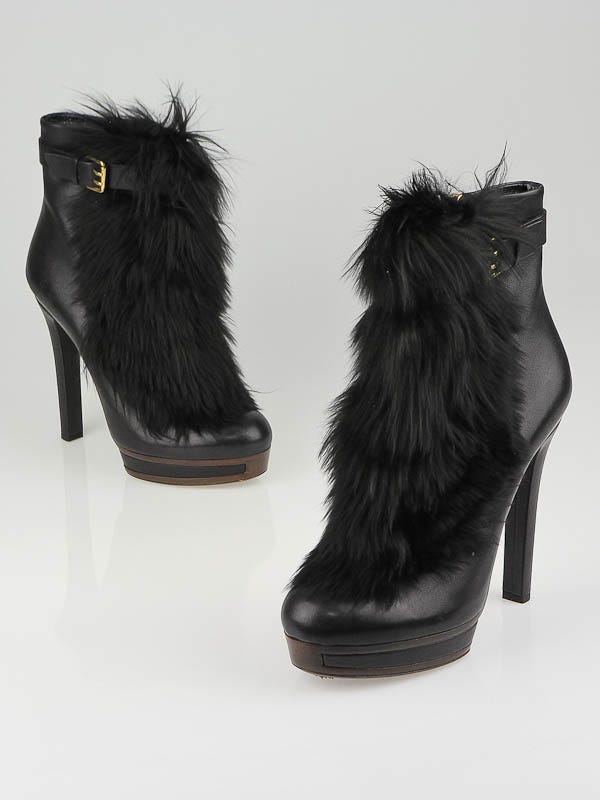 Alpaca fur outlet boots