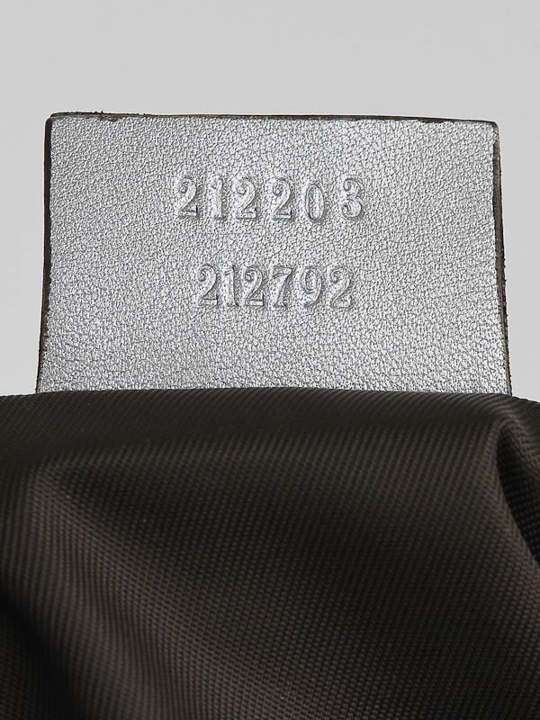 GUCCI Guccissima Leather GG Wristlet Pochette Black 212203