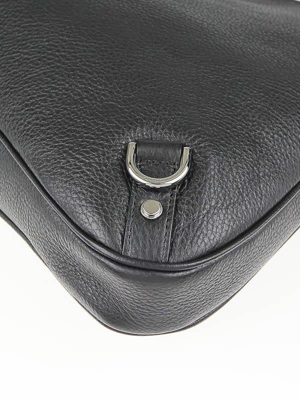 GUCCI Black Monogram Abbey D Ring Hobo Bag 268636