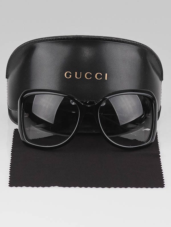 Gucci Black Frame GG Logo Sunglasses-GG/2965-S | Yoogi's Closet