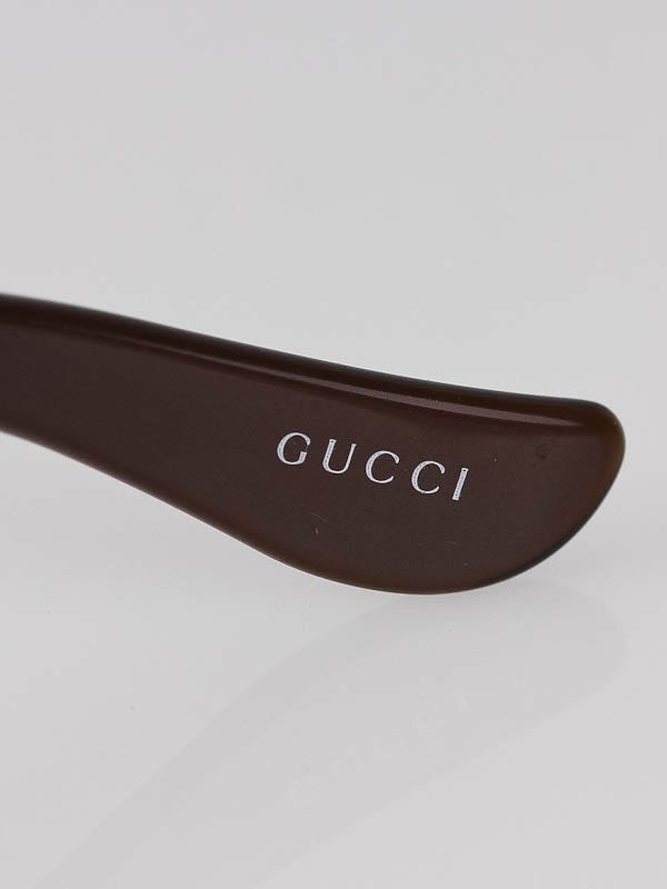 Gucci Rimless Gradient Tint Bamboo GG Wrap Sunglasses-2833