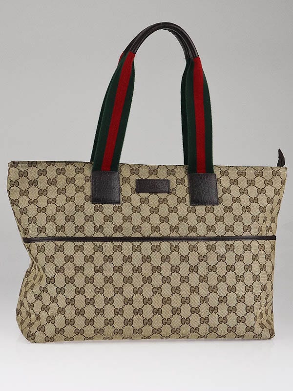 Gucci Beige/Ebony GG Canvas Diaper Bag Gucci