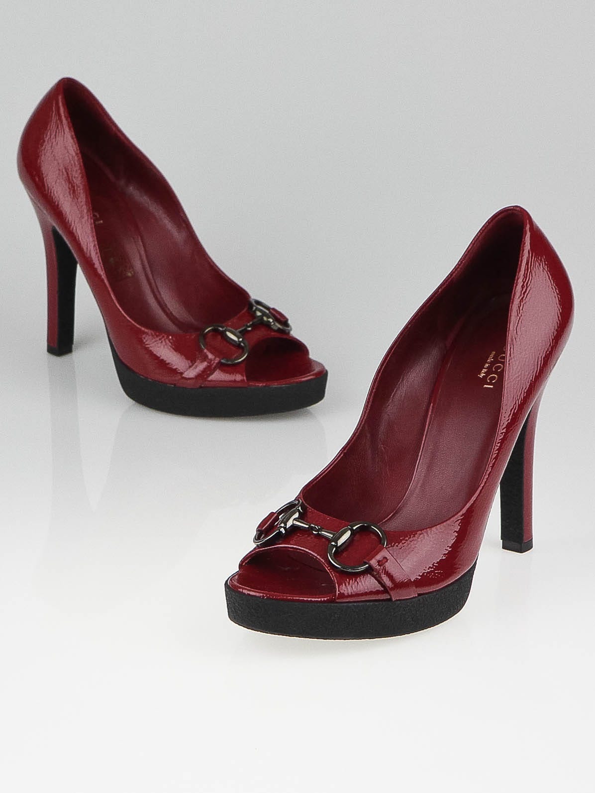 Gucci on sale cherry pumps