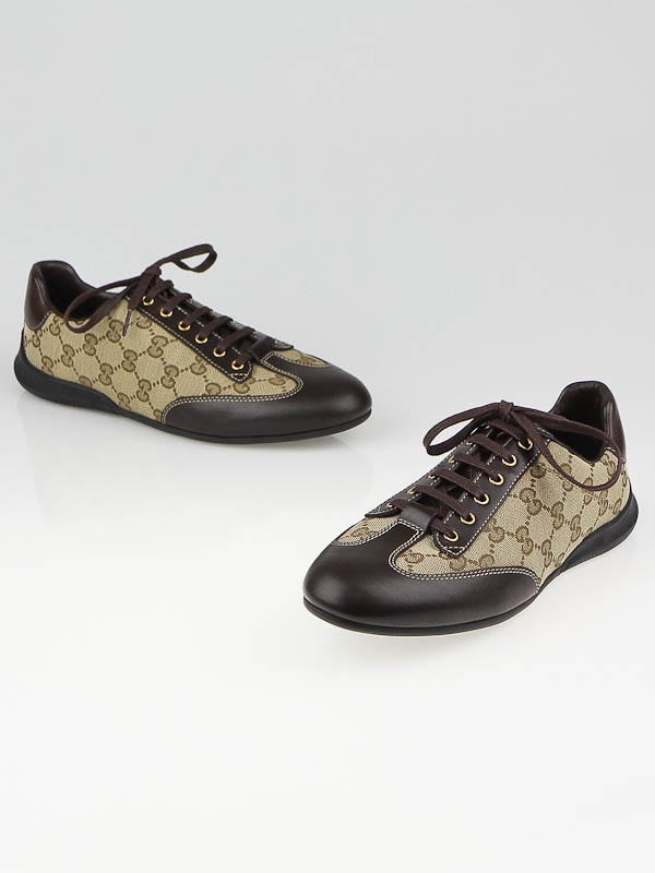 Gucci Beige/Ebony GG Canvas Oslo Sneakers Size 6/36.5