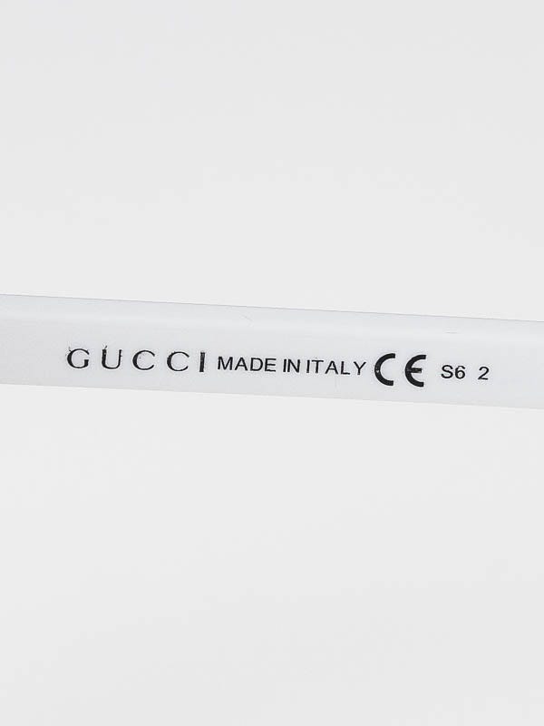 Gucci White Frame Vintage Web Sunglasses-3108 | Yoogi display picture 3