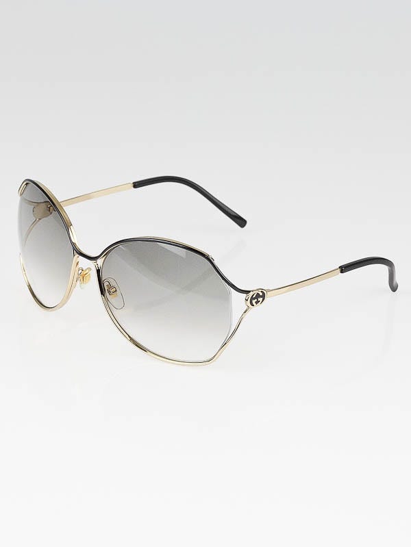 Gucci Gold Oversize Frame GG Logo Sunglasses-2846/S