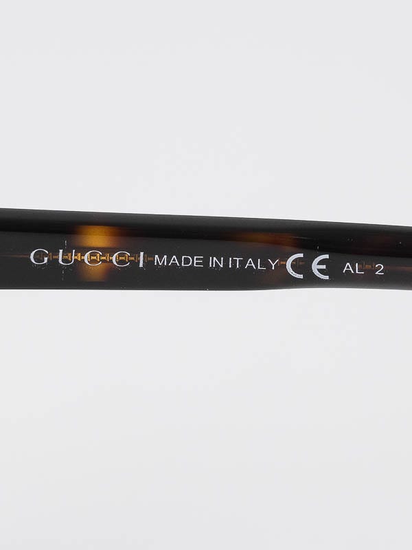 Gucci Tortoise and Metal Oversize Frame GG Sunglasses-2861  display picture 3