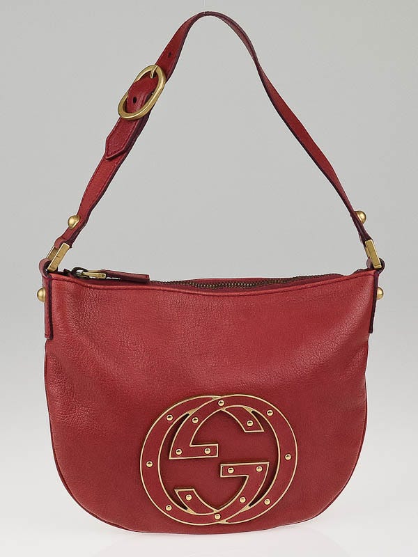 Gucci Blondie Leather Shoulder Bag in Pink - Gucci