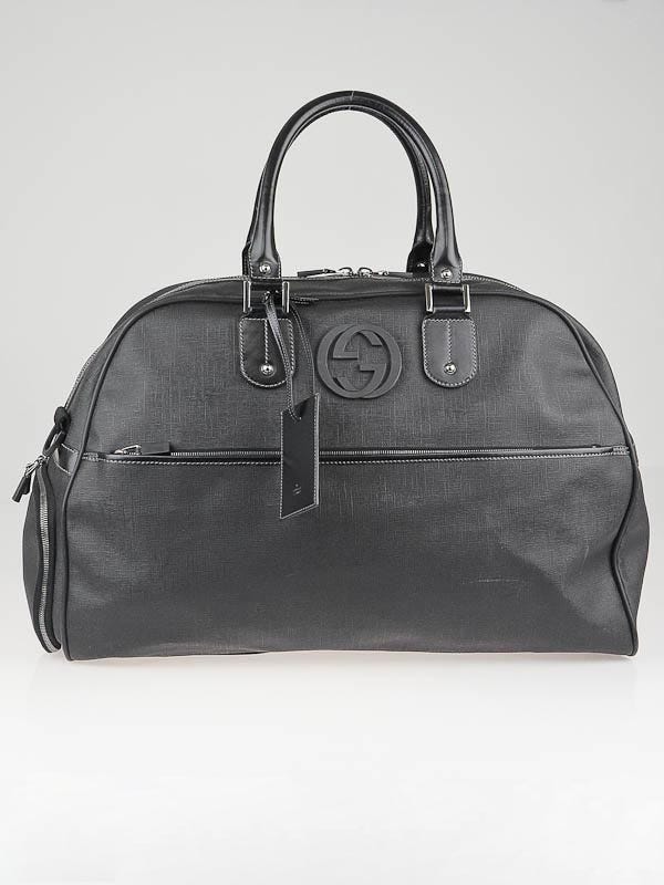 Gucci Interlocking Plain Leather Bag