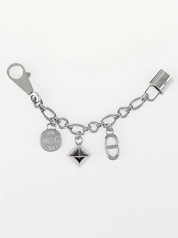 Louis Vuitton Monogram Charms Necklace - Palladium-Plated Pendant