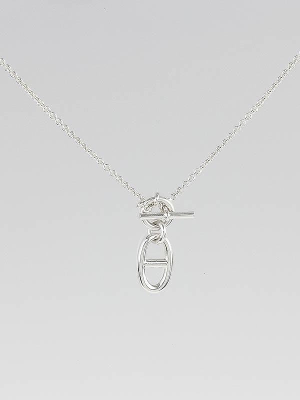 Louis Vuitton Sterling Silver Lockit Promise Necklace - Yoogi's Closet