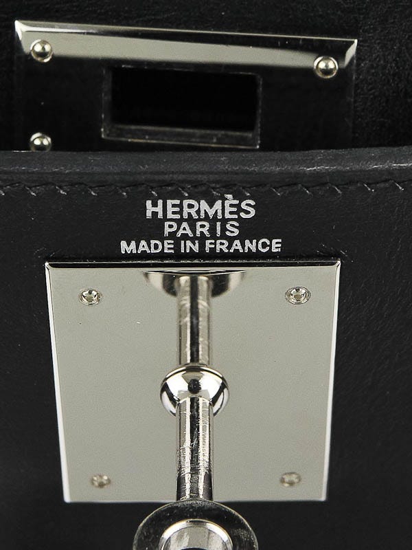 2019 Hermes Bleu Zellige Swift Leather Lakis Kelly 28cm Retourne