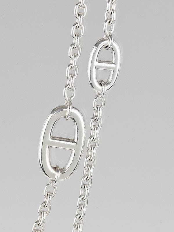 Hermes Sterling Silver Farandole 120 Long Necklace | Yoogi's