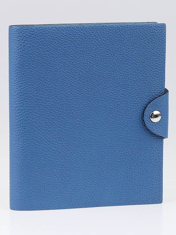 Hermes Bleu de Galice Togo Leather Ulysses PM Agenda/Notebook