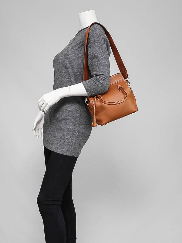 Hermes 20cm Gold Swift Leather Toolbox Bag | Yoogi's Closet
