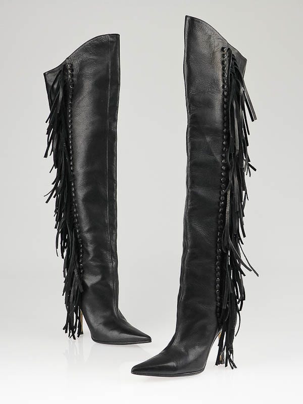 jimmy choo fringe boots