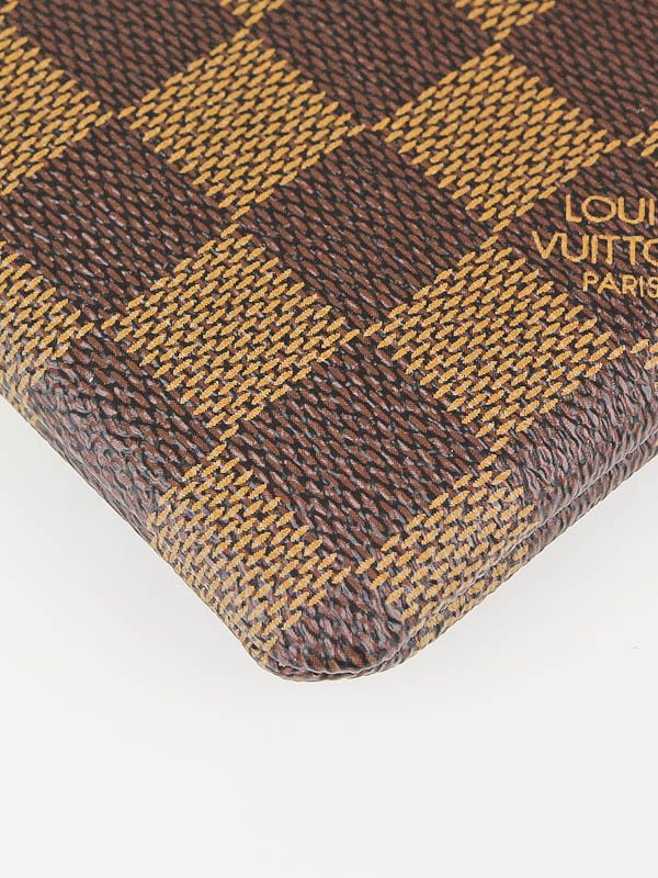 LOUIS VUITTON Damier Ebene Complice Trunks and Bags Wallet Red 1290850