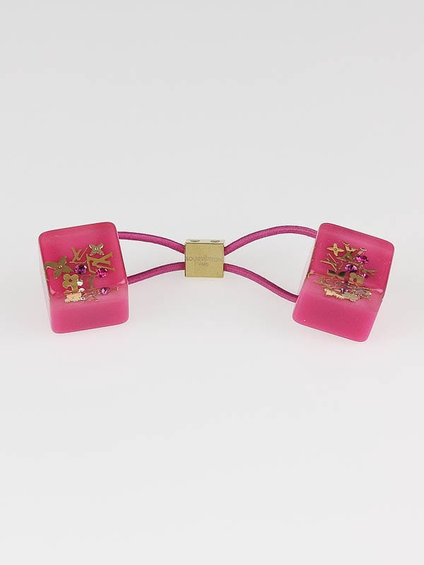 Louis Vuitton Pink Resin Inclusion Hair Cube