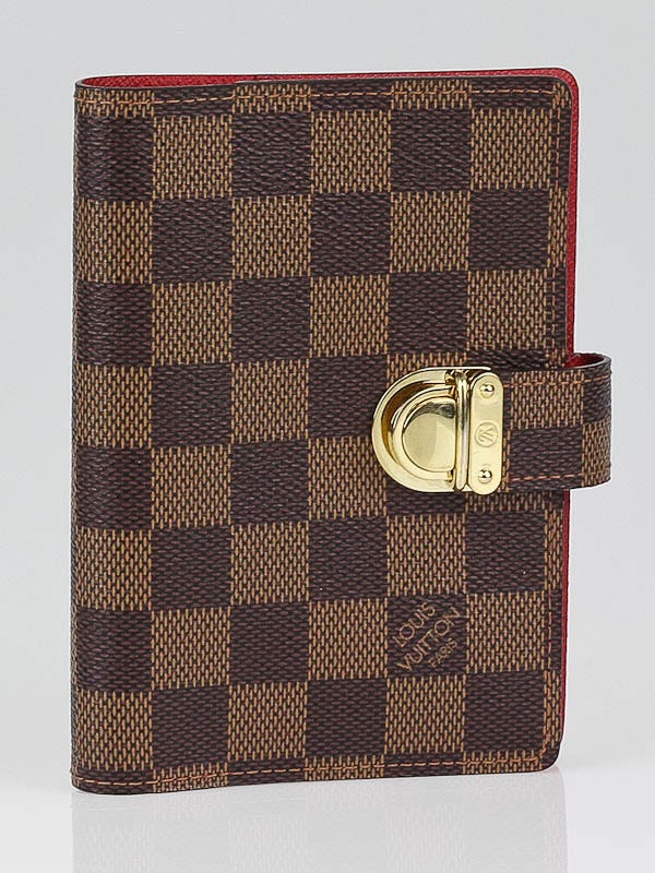Louis Vuitton Damier Canvas Red Koala Small Ring Agenda Cover
