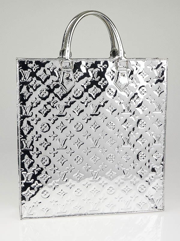 Louis Vuitton Limited Edition Silver Monogram Mirior Sac Plat Bag
