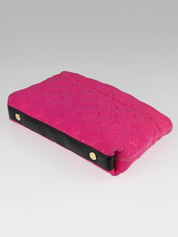 Louis Vuitton Limited Edition Fuchsia Monogram Scuba Clutch Bag