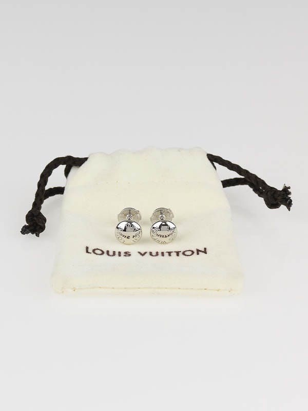 Louis Vuitton Clous Stud Earrings 18K White Gold with Diamonds White gold  21663825