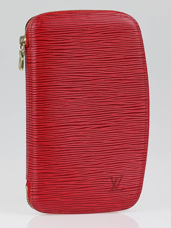 Louis Vuitton Red Epi Leather Geode Organizer Zippy Wallet | Yoogi's Closet