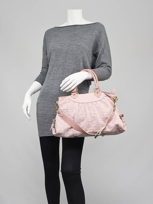 Louis Vuitton Pink Denim Monogram Denim Neo Speedy Bag - Yoogi's Closet