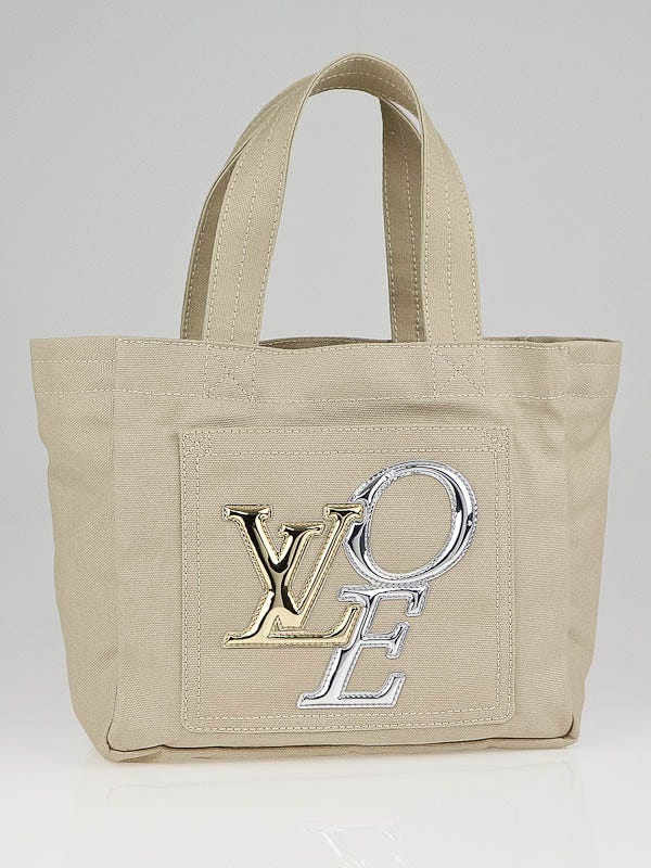 Louis Vuitton Limited Edition Ecru Canvas That's Love 2 PM Tote Bag