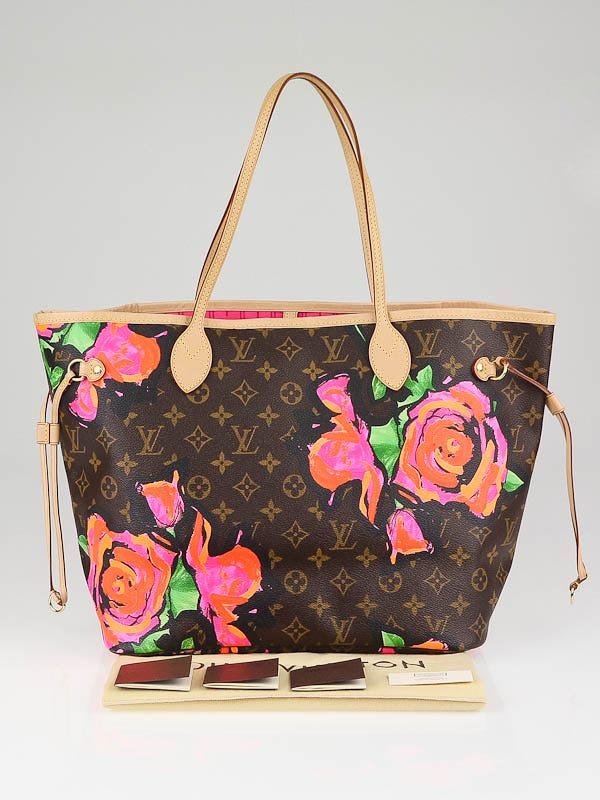 Louis Vuitton Limited Edition Roses Stephen Sprouse Neverfull MM
