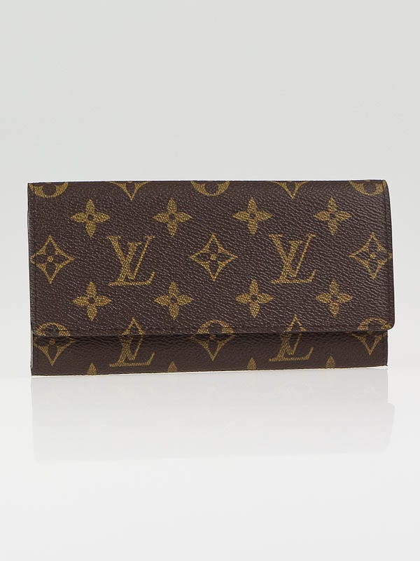Louis Vuitton Monogram Canvas Checkbook Wallet