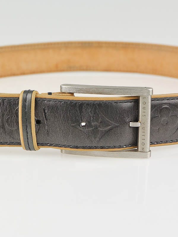 Louis Vuitton Black Monogram Mat Belt Size 85/34 - Yoogi's Closet