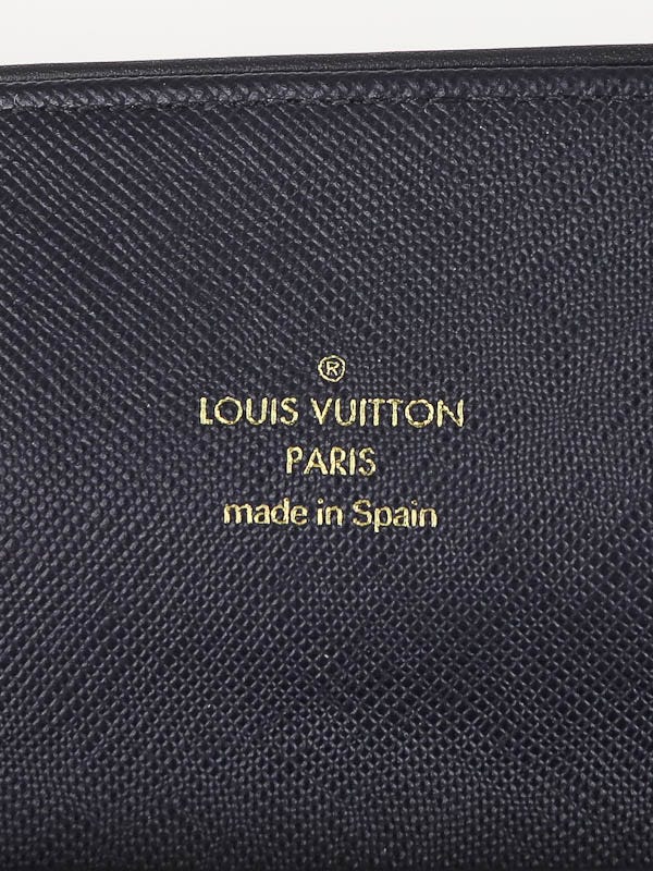 Louis Vuitton // Navy Blue Mini Lin Canvas Leather Louise