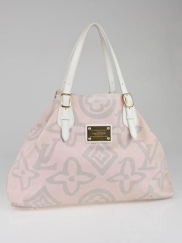 Louis Vuitton Limited Edition Pink Grey Tahitienne Cabas GM Bag