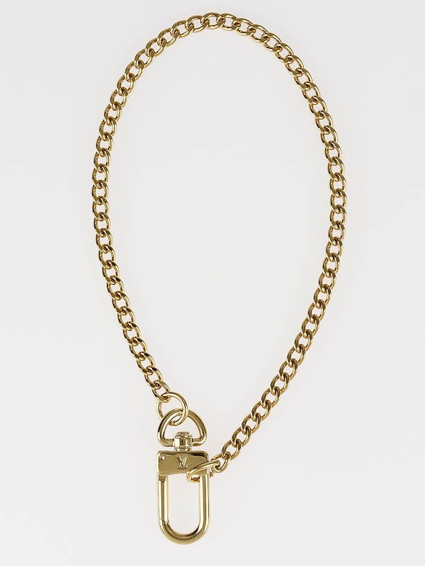 Louis Vuitton Goldtone Metal Chain Strap - Yoogi's Closet