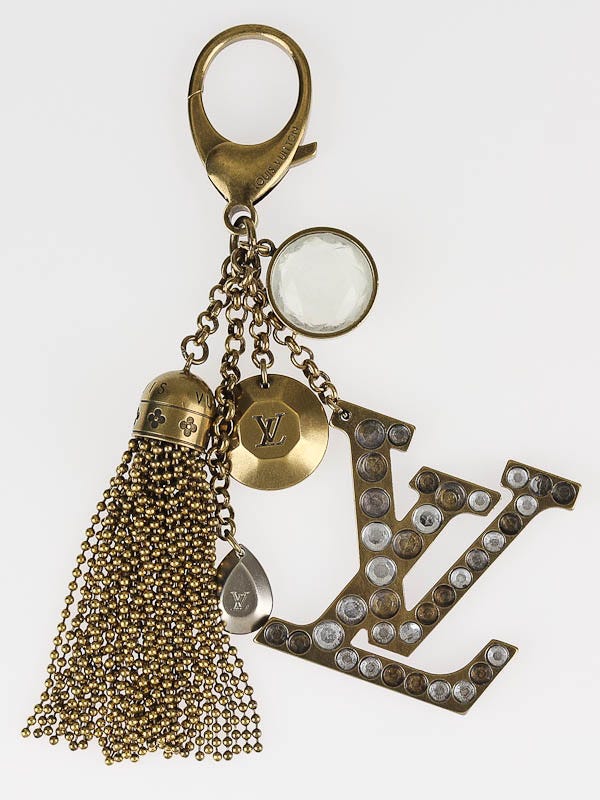 Louis Vuitton Antique Bronze Crystal Monogram Tassel Caprice Key Holder and  Bag Charm - Yoogi's Closet