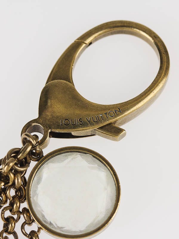 Louis Vuitton Antique Brass Crystal Monogram Tassel Caprice Key Holder and  Bag Charm - Yoogi's Closet